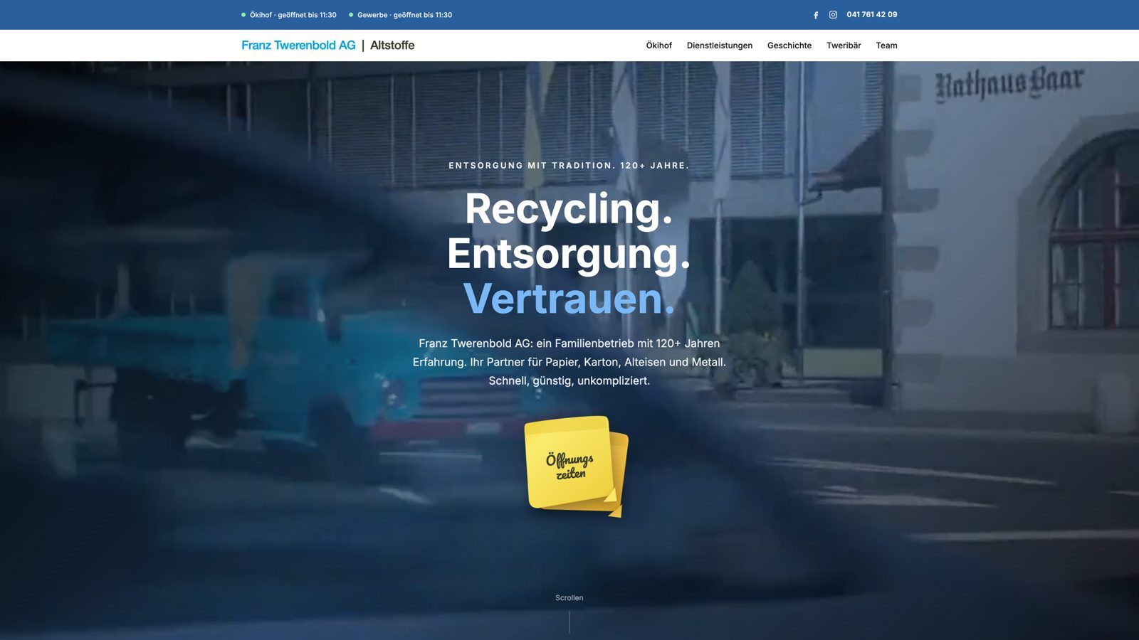 Startseite von twerenbold-baar.ch